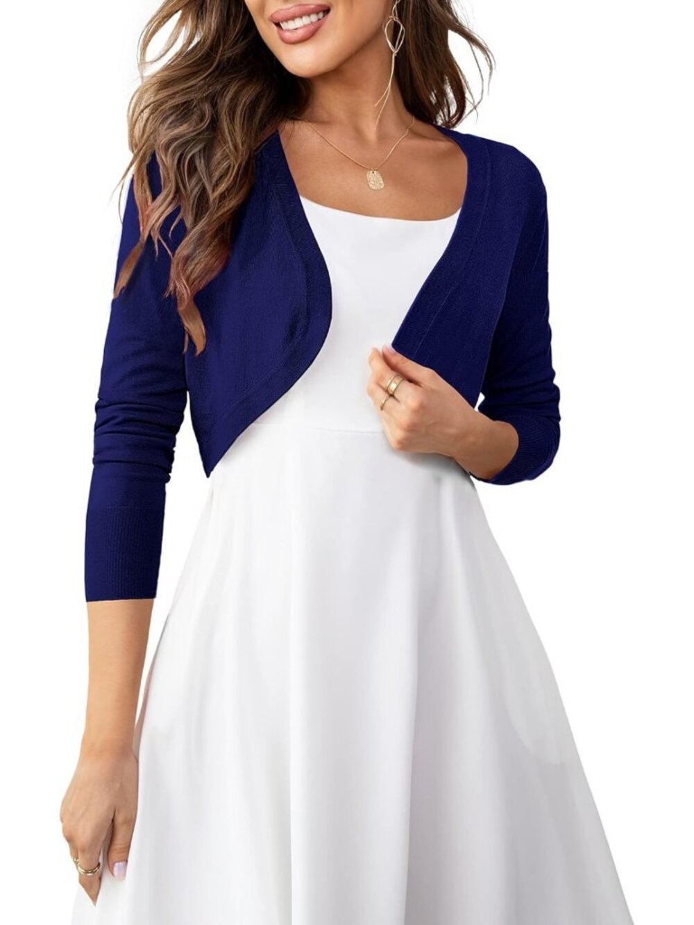 Chic Women's Cropped Cardigan Shrug Sweater - Stylish Layering Piece S-XL
